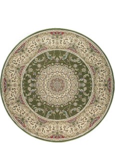 Високощільний килим Royal Esfahan-1.5 2194B Green-Cream - высокое качество по лучшей цене в Украине.